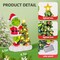 Solar Garden Outdoor Statues with Christmas Tree and LED Lights,Lawn Christmas Decorations Statues for Patio,Balcony,Yard Ornament,Unique Housewarming, Birthday Gifts for Mom Grandma